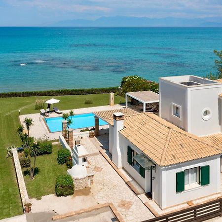 Beachfront Villa Victoras - With Private Beach Sidárion Eksteriør bilde